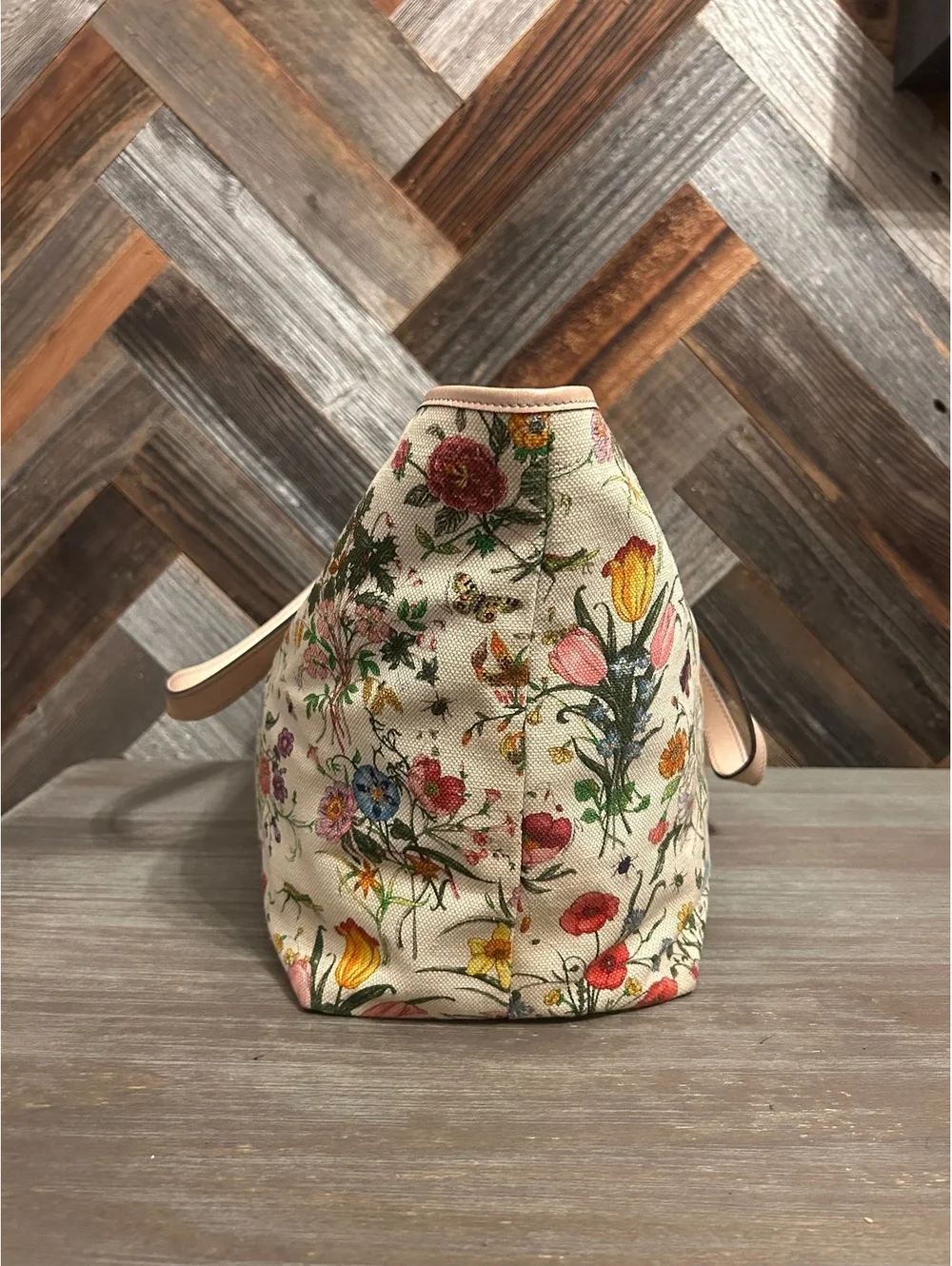 Gucci Flora Botanical Canvas Tote Bag